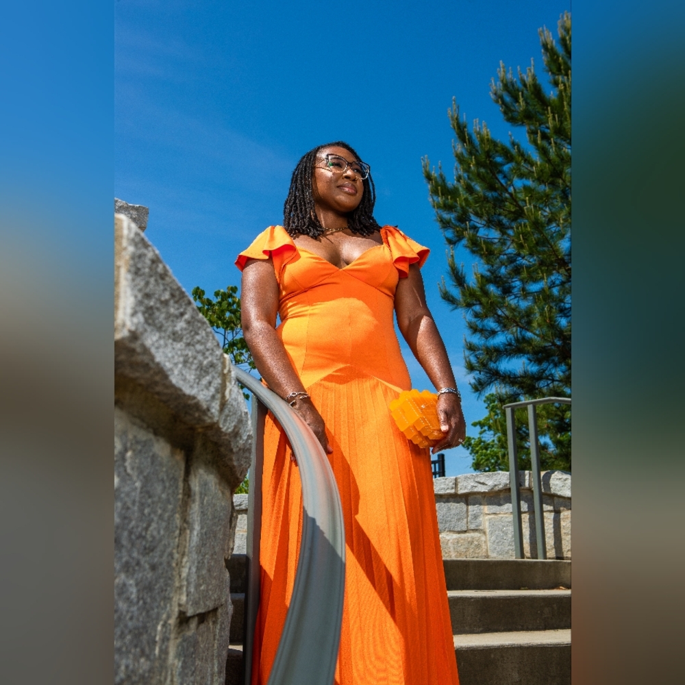 ASOS Vibrant Orange Maxi Dress